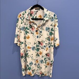 Bad Birdie Multicolor Floral Polo